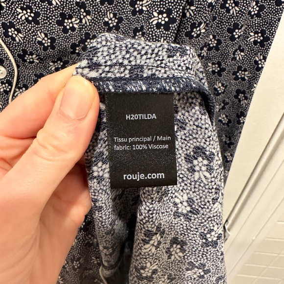 Rouje Tilda Dress, size 4, French 36, navy blue - Picture 7 of 8